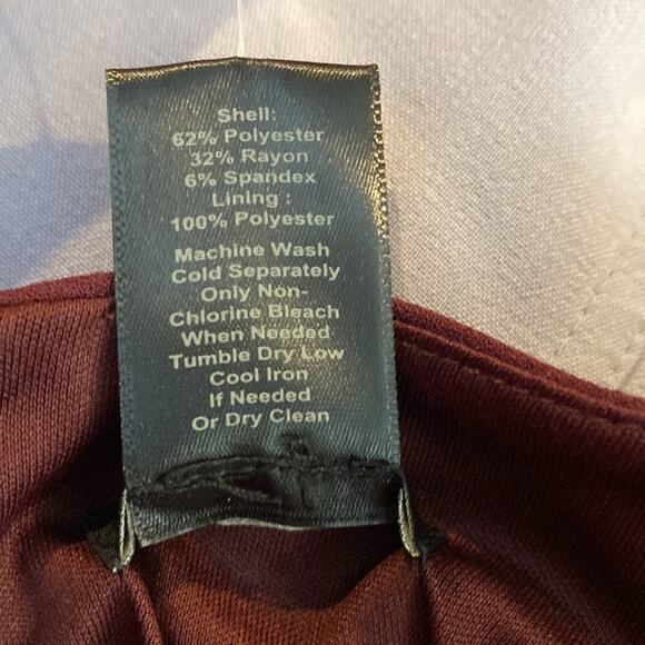 Ann Taylor wine red‎ academia fitted v neck split sleeve sheath mini dress - Picture 6 of 8